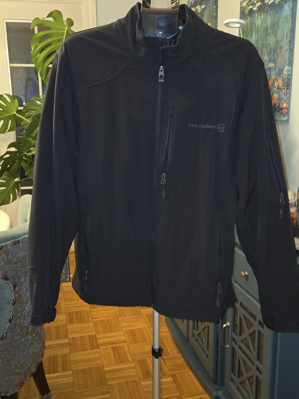 Free Country Black Lightweight Full-Zip Jacket